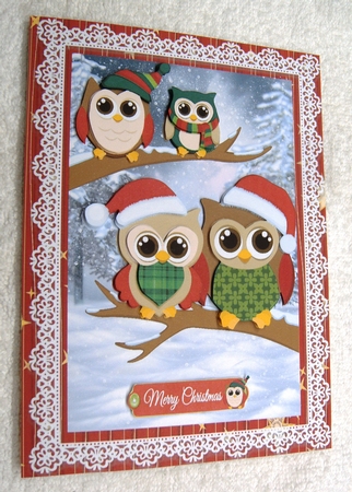 Adorable Christmas Owls by Margaret Scott
