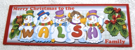 SNOWMEN SURNAME - WALSH by Margaret Scott