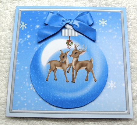 Reindeer 3d Bauble Gift Set by Margaret Scott