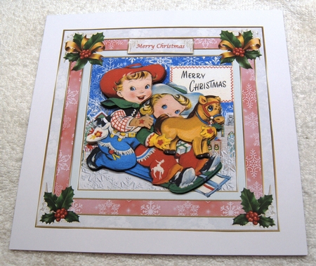 Fun At Christmas 1 Vintage Topper by Margaret Scott