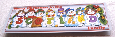 Snowmen Surname - SCOTLAND by Margaret Scott