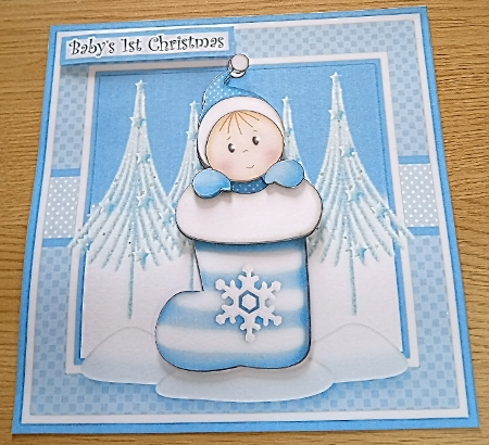 Baby Boy Stocking Mini Kit by Margaret Scott