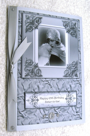 vintage Elegant Lady Quick card by Margaret Scott