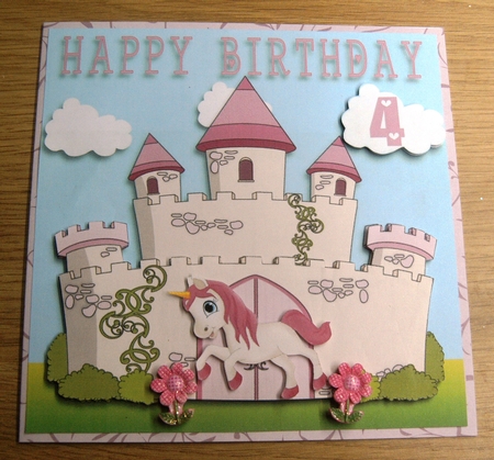UNICORN & CASTLE mini kit - with ages 4 - 9  by Margaret Scott