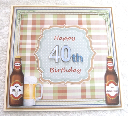 Happy 40th Pattern Topper by Margaret Scott