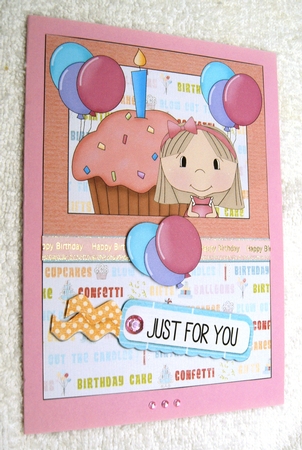 Birthday Girl Card 4 by Margaret Scott
