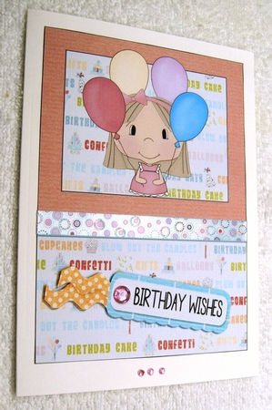 Birthday Girl Card 2 by Margaret Scott