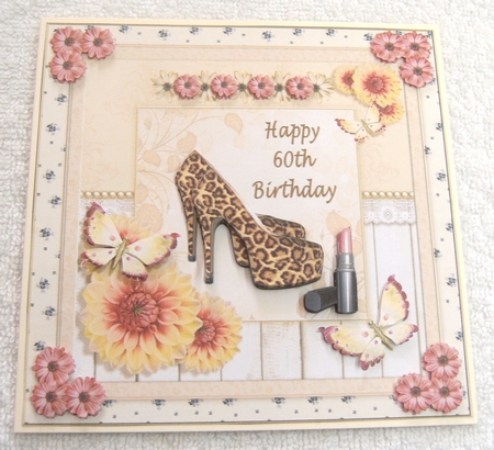 Happy 60th Birthday Topper by Margaret Scott