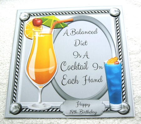 Humour Ladies Cocktail Card 8x8 Mini Kit by Margaret Scott