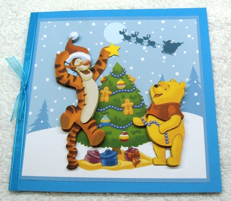 POOH AND TIGGER CHRISTMAS CARD FRONT by Margaret Scott