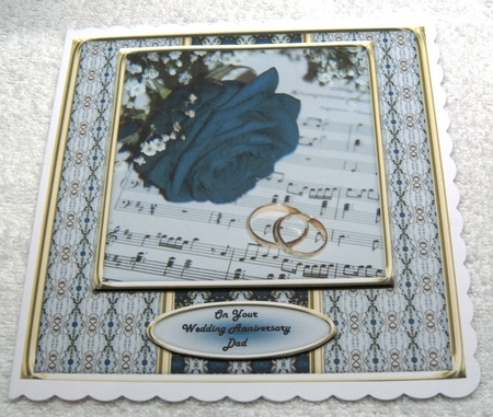 JJ DEEP TURQUOISE ROSE WEDDING OR ANNIVERSARY 8X8 by Margaret Scott