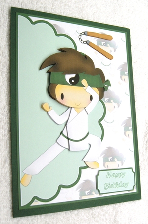 karate kid green belt by Margaret Scott