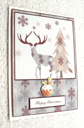 3 X LITTLE DEER CHRISTMAS CARD FRONTS by Margaret Scott