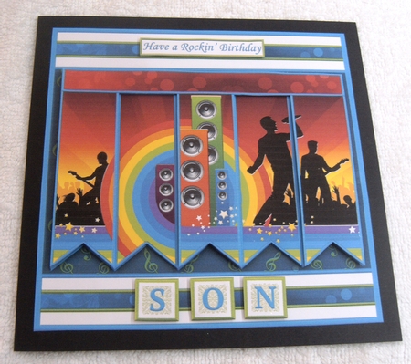 ROCK CONCERT 7.5 Alphabet and Age Quick Card Kit Create Any Name by Margaret Scott