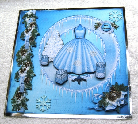 Blue Christmas Dress MK by Margaret Scott