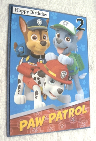 Paw Patrol Pups Birthday A5 Decoupage by Margaret Scott