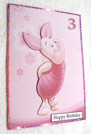 Piglet A5 Quick Card by Margaret Scott