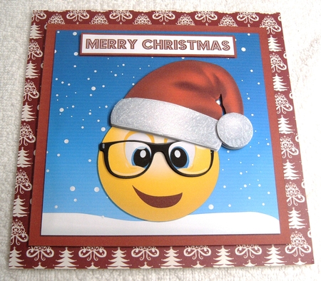 MERRY CHRISTMAS SANTA EMOJI QUICK CARD SHEET by Margaret Scott