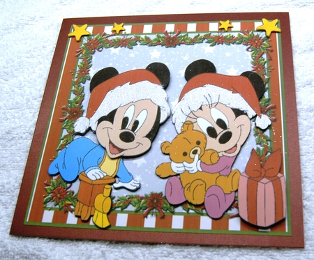 Happy Christmas Mickey & Minnie Style by Margaret Scott