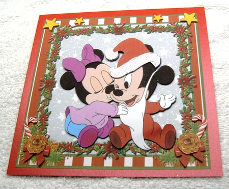 Happy Christmas Mickey & Minnie Style by Margaret Scott