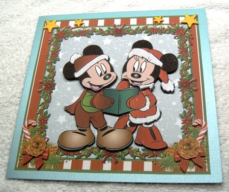 Happy Christmas Mickey & Minnie Style by Margaret Scott