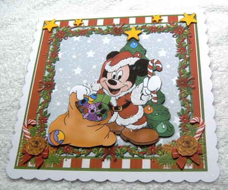 Happy Christmas Mickey & Minnie Style by Margaret Scott