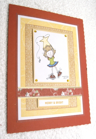 CHRISTMAS CUTIES 4 IN 1 CUTE GIRLS TOPPERS by Margaret Scott