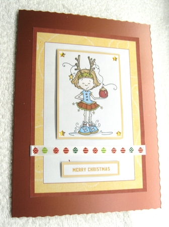 CHRISTMAS CUTIES 4 IN 1 CUTE GIRLS TOPPERS by Margaret Scott