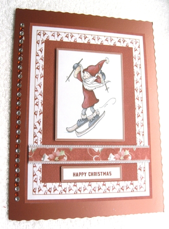 CHRISTMAS CUTIES 4 IN 1 SANTA TOPPERS by Margaret Scott