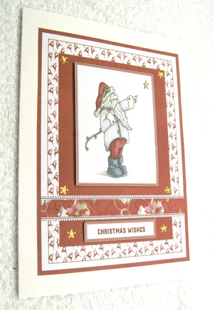 CHRISTMAS CUTIES 4 IN 1 SANTA TOPPERS by Margaret Scott
