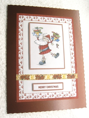 CHRISTMAS CUTIES 4 IN 1 SANTA TOPPERS by Margaret Scott