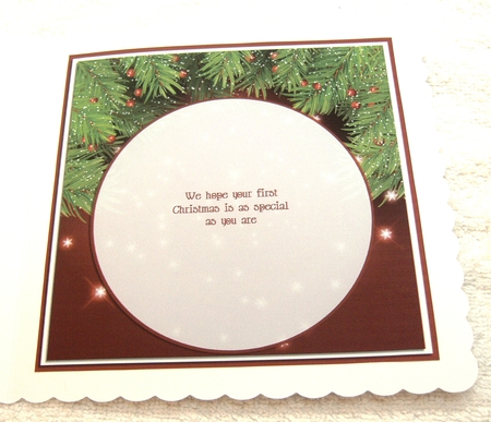BABYS FIRST CHRISTMAS TEDDY BEAR BAUBLE MINI KIT by Margaret Scott