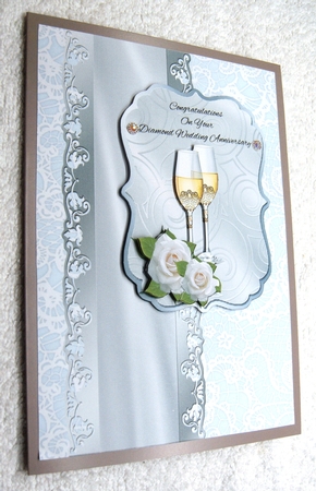 Champagne & Roses Diamond Wedding Anniversary by Margaret Scott