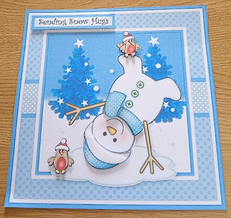 Cart Wheeling Snowman Mini Kit by Margaret Scott