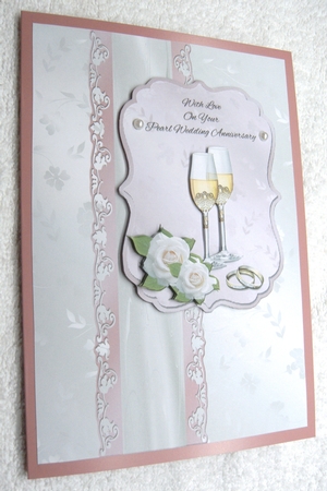 Champagne & Roses Pearl Wedding Anniversary by Margaret Scott