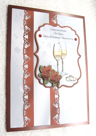 Champagne & Roses Ruby Wedding Anniversary by Margaret Scott
