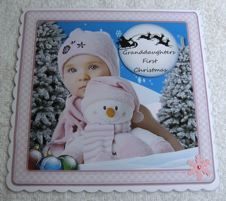 Baby girls first Christmas by Margaret Scott