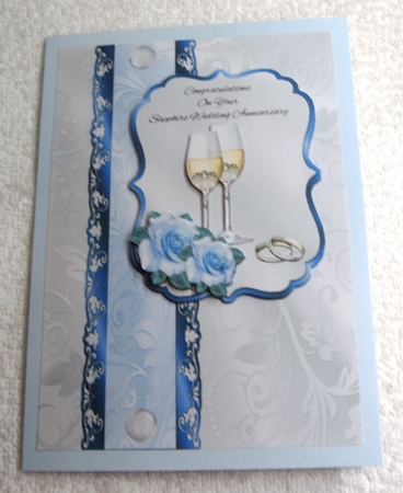 Champagne & Roses Sapphire Wedding Anniversary by Margaret Scott