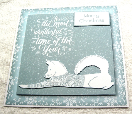 Christmas Jumper Arctic Fox by Margaret Scott