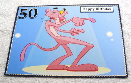 Pink Panther Quick Card by Margaret Scott