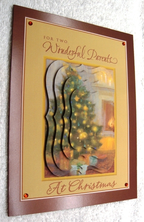 TWO WONDERFUL PARENTS AT CHRISTMAS 7X5 by Margaret Scott