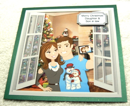 Christmas selfie couple by Margaret Scott