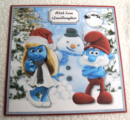 Smurf and Smurfette Christmas by Margaret Scott
