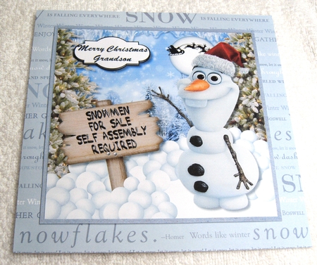 Olaf .....Snowmen for sale by Margaret Scott