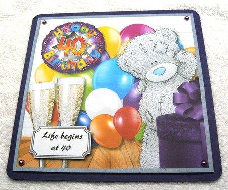 Tatty teddy look whos 40 by Margaret Scott
