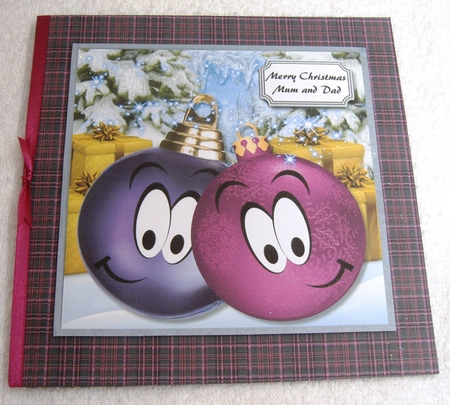 Happy Christmas Baubles by Margaret Scott