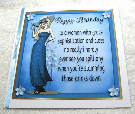 7x7 Topper funny Birthday  by Margaret Scott