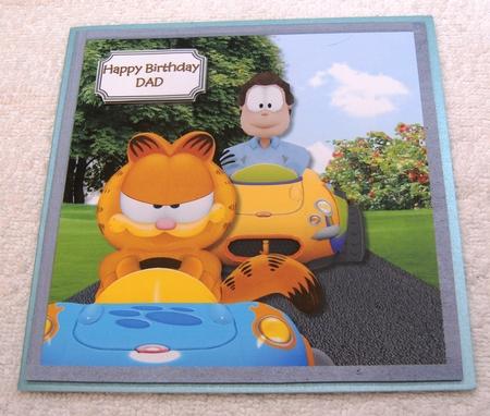 Garfield go kart racing by Margaret Scott