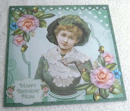Vintage Girl & Flowers Mini Kit by Margaret Scott