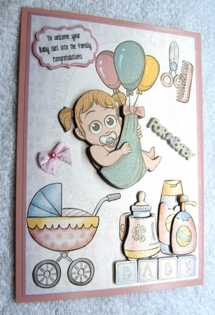 Lets celebrate a baby girl by Margaret Scott